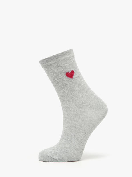 Chaussettes Femme Lurex Heart Pieces Gris socks women 17159116