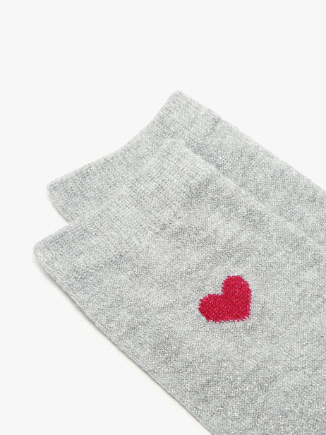 Chaussettes Femme Lurex Heart Pieces Gris socks women 17159116 vue secondaire 1