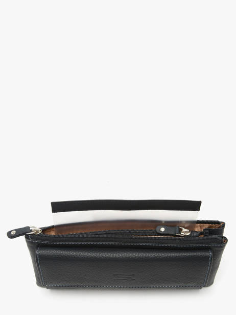 Portefeuille Caviar Cuir Crinkles Bleu caviar 14104 vue secondaire 3