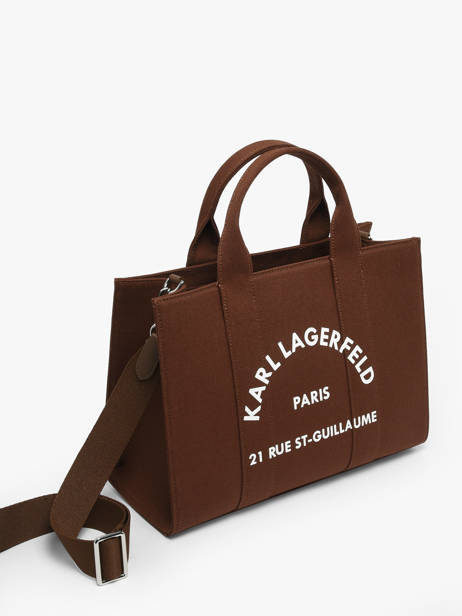 Sac Porté Main Rsg Coton Karl lagerfeld Marron rsg A1W50010 vue secondaire 2
