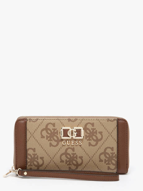 Portefeuille Karnilla Logo Guess Marron karnilla logo OS901146