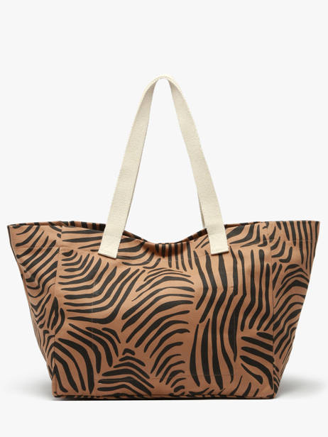 Sac Porté épaule Tigre Coton Hindbag Marron tigre TI vue secondaire 4