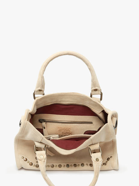 Sac Bandoulière Houston Cuir Basilic pepper Beige houston BHOU72 vue secondaire 3