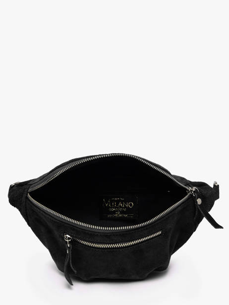 Sac Banane Milano Noir velvet VE24119O vue secondaire 3