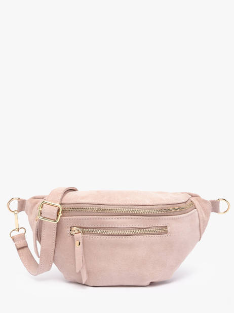 Sac Banane Cuir Milano Rose velvet VE24119O