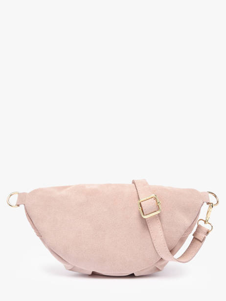 Sac Banane Cuir Milano Rose velvet VE24119O vue secondaire 4
