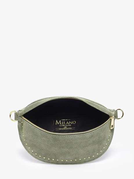 Sac Banane Milano Vert velvet VE25111 vue secondaire 3