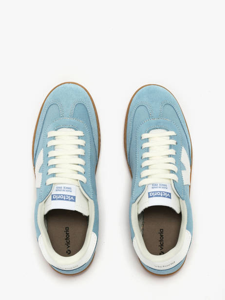 Sneakers En Cuir Victoria Bleu accessoires 1126212 vue secondaire 3