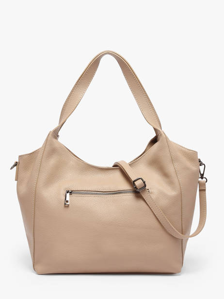 Sac Porté épaule Caviar Cuir Milano Beige caviar CA25061 vue secondaire 4
