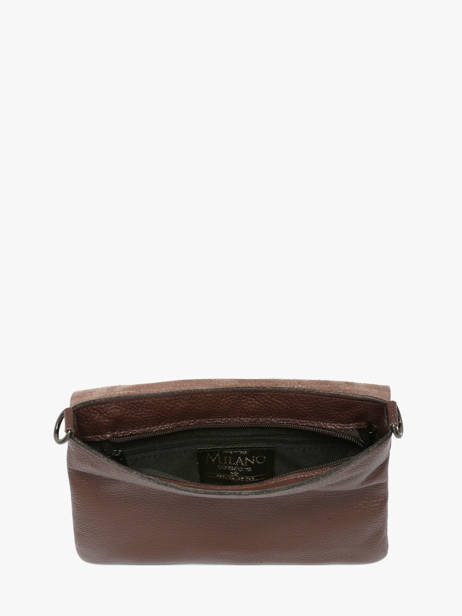 Sac Bandoulière Caviar Cuir Milano Marron caviar CA22112 vue secondaire 3