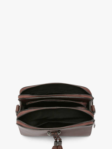 Sac Bandouliere Caviar Cuir Milano Marron caviar CA21101 vue secondaire 3