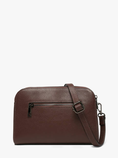Sac Bandouliere Caviar Cuir Milano Marron caviar CA21101 vue secondaire 4