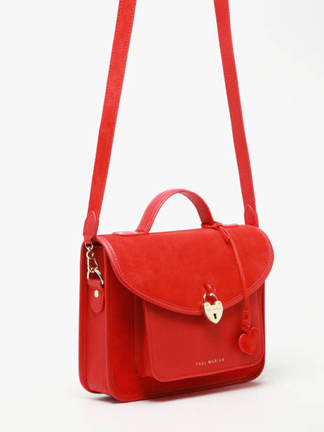 Sac Bandoulière Melle George Fusion Cuir Paul marius Rouge fusion GEORGFUS vue secondaire 2