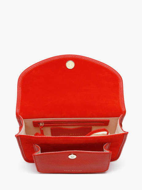 Sac Bandoulière Melle George Fusion Cuir Paul marius Rouge fusion GEORGFUS vue secondaire 4