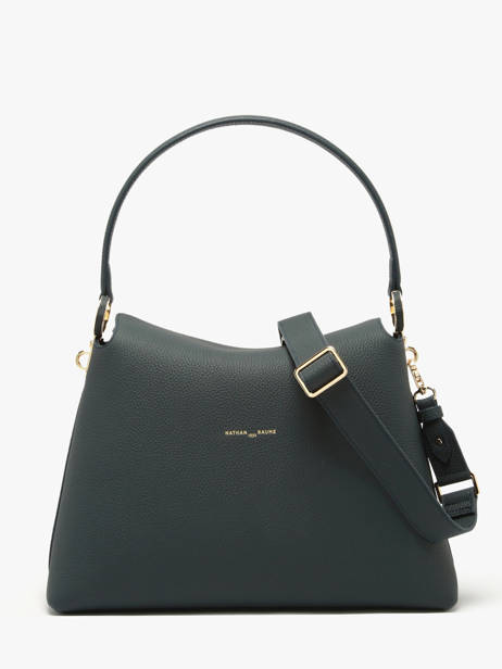 Sac Porté épaule Camelia Cuir Nathan baume Bleu eden 5 vue secondaire 4