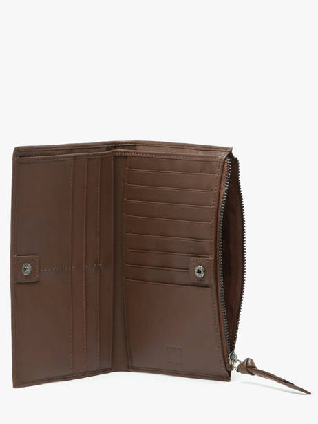 Portefeuille Cuir Biba Marron wallet VAW2L vue secondaire 1