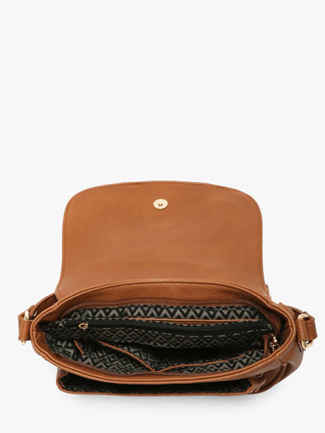 Sac Bandoulière Zip Lulu castagnette Marron zip 2 vue secondaire 3