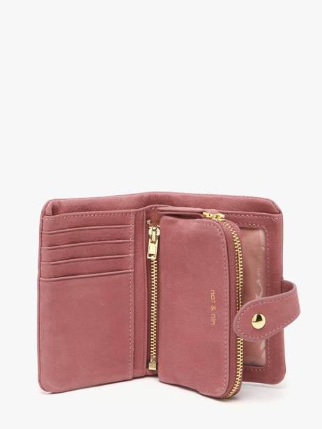 Portefeuille Joyce Cuir Nat et nin Rose vintage JOYCE vue secondaire 1