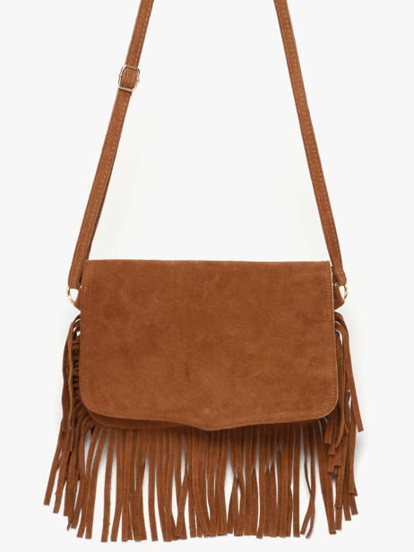 Sac Bandoulière Velvet Milano Marron velvet VE24115O vue secondaire 2