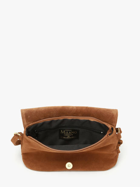 Sac Bandoulière Velvet Milano Marron velvet VE24115O vue secondaire 3