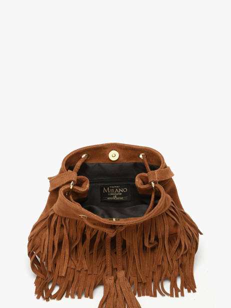 Sac Bandoulière Velvet Milano Marron velvet VE24116O vue secondaire 3