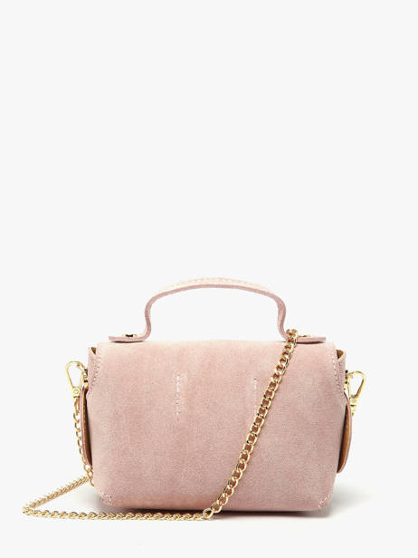 Sac Bandoulière Velvet Cuir Milano Rose velvet VE24117 vue secondaire 4