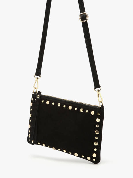 Sac Bandoulière Velvet Milano Noir velvet VE24111O vue secondaire 2