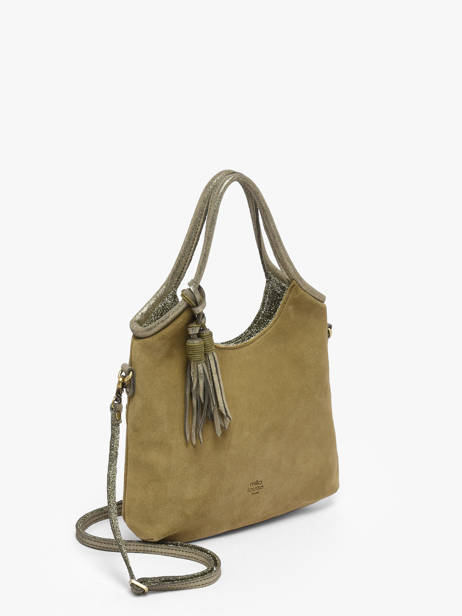 Sac Bandoulière Vintage Cuir Mila louise Beige vintage 23059V vue secondaire 2