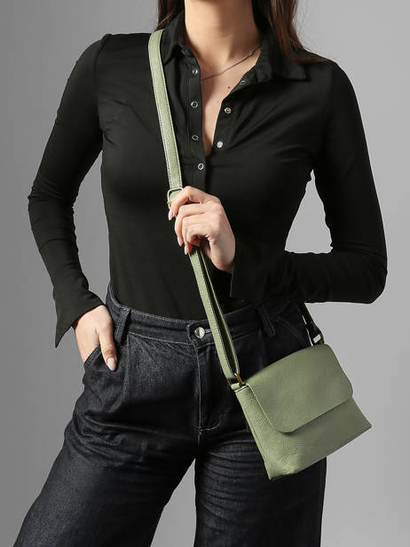 Sac Bandoulière Soft Mandoline Vert soft MD1309 vue secondaire 1