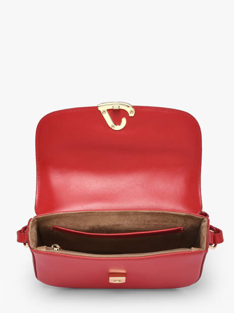 Sac Bandoulière Paris Philos Cuir Lancaster Rouge paris philos 81 vue secondaire 3