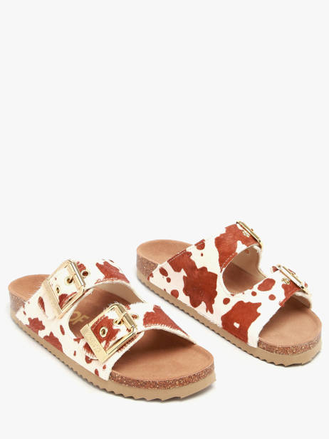 Sandales En Cuir Colors of california Marron accessoires HCBIO502 vue secondaire 1