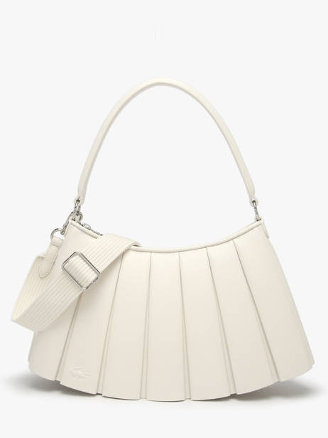 Sac Porté épaule Lenglen Cuir Lacoste Blanc lenglen NU5176DP
