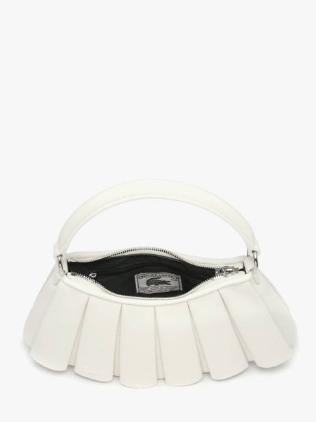 Sac Porté épaule Lenglen Cuir Lacoste Blanc lenglen NU5011DP vue secondaire 3