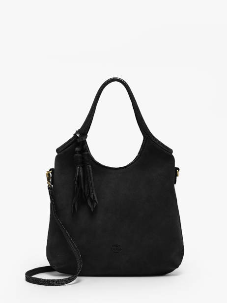 Sac Bandoulière Vintage Cuir Mila louise Noir vintage 23059V