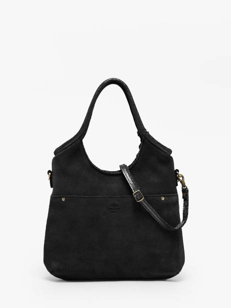 Sac Bandoulière Vintage Cuir Mila louise Noir vintage 23059V vue secondaire 4