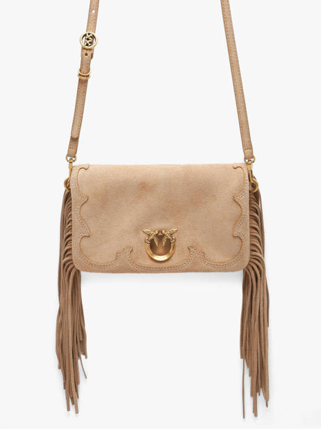 Sac Bandoulière Love Bag Soft Cuir Pinko Beige love bag soft 6023A39A vue secondaire 1