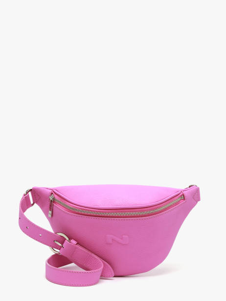 Sac Banane Small Derby Cuir Nathan baume Rose n city 25