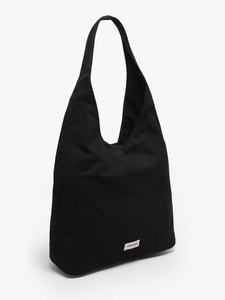 Le Sac Hobo Richelieu Coton Recyclé Rivedroite Noir timeless RICHETIM vue secondaire 2