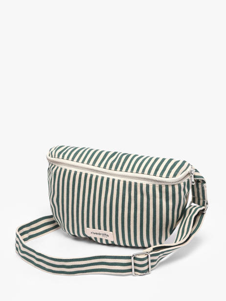 Sac Banane Rivedroite Vert spring striped CUSTSTRI