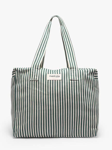 Sac Porté épaule Spring Striped Coton Rivedroite Vert spring striped CELESTRI