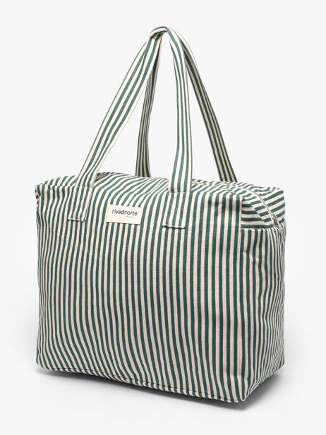 Sac Porté épaule Spring Striped Coton Rivedroite Vert spring striped CELESTRI vue secondaire 1