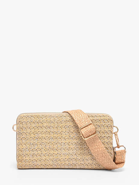 Ccrossbody Wallet Miniprix Beige raphia 1460 other view 3