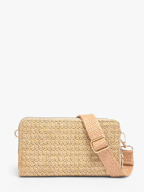Portefeuille Et Bandoulière Miniprix Beige raphia 1460 vue secondaire 2