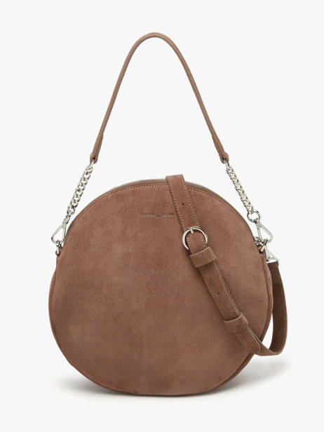 Sac Porté épaule Anna Cuir Daim Nathan baume Marron nathan 9S vue secondaire 5