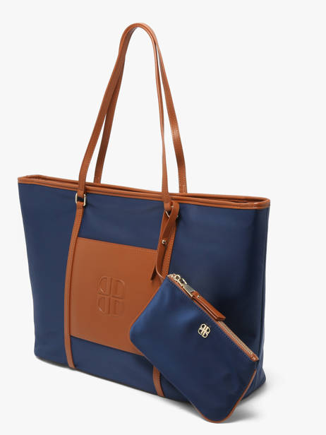 Sac Porté épaule L Fran Nylon Laurent david Bleu ld bags 887 vue secondaire 2