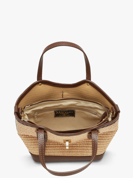 Sac Porté Main Capri Milano Marron capri CP25114 vue secondaire 3