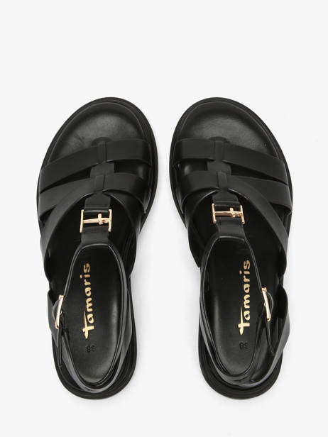 Sandales En Cuir Tamaris Noir accessoires 46 vue secondaire 3