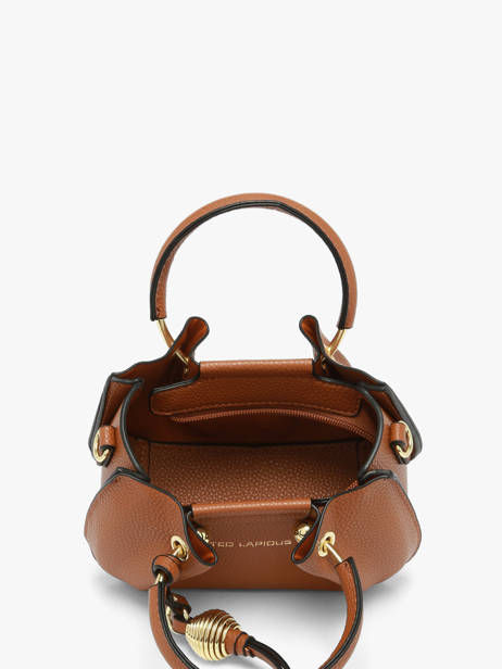 Sac Bandoulière Gretel Ted lapidus Marron gretel TLAU8934 vue secondaire 3