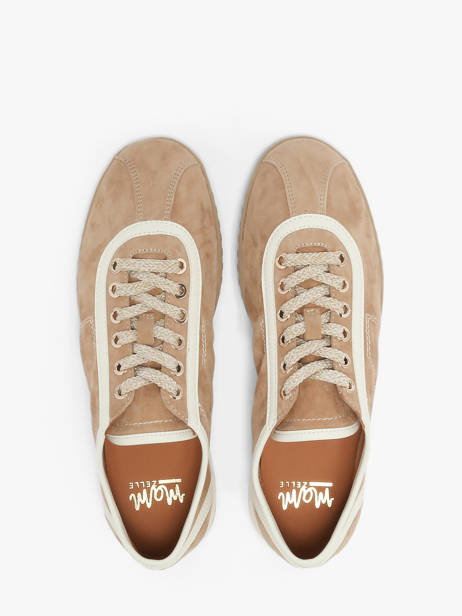 Sneakers En Cuir Mam'zelle Beige accessoires CSGLO37 vue secondaire 3