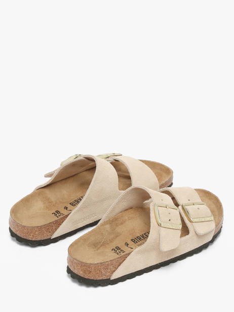 Mules Arizona En Cuir Birkenstock Beige women 1029260 vue secondaire 2